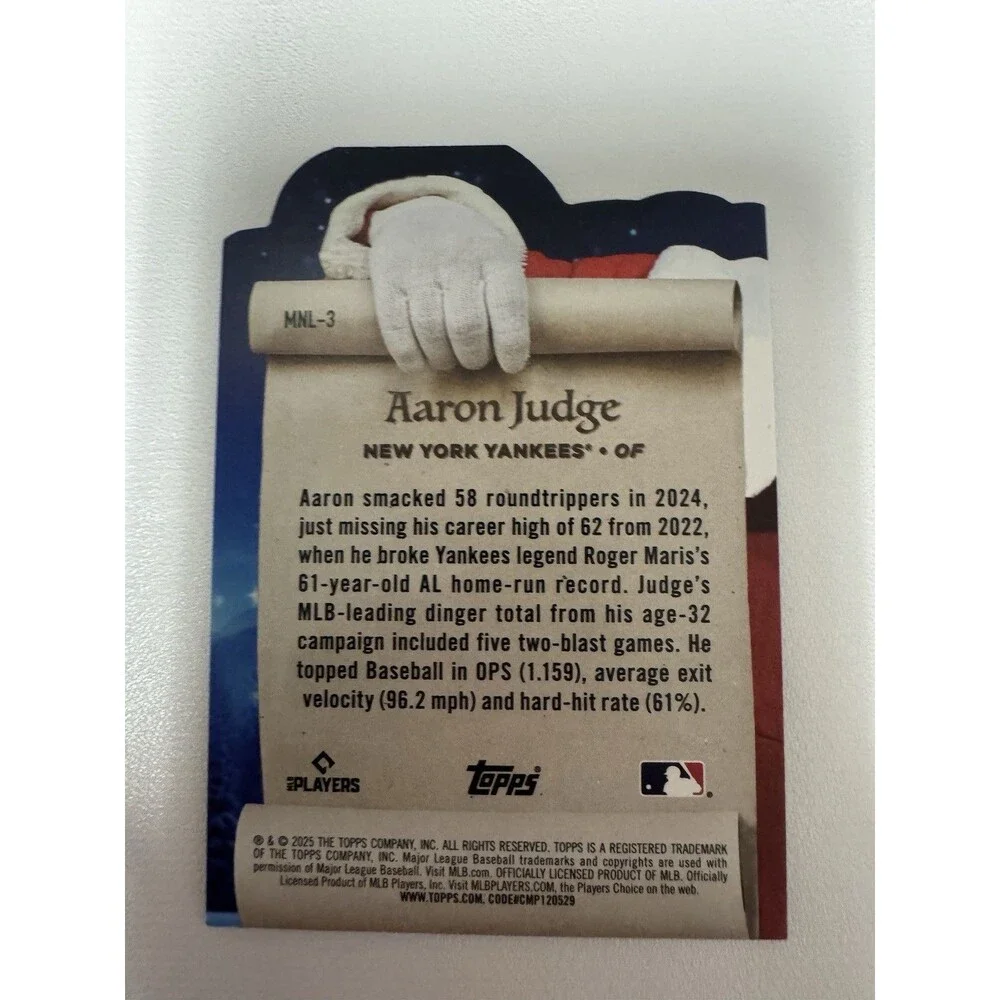 5 Card Bundle Aaron Judge Nice List Combo And Wade Boggs For Fun All Great Shape